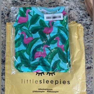 Little Sleepies 🦩☀️Palm Springs🦩☀️ Size 2T Shorts and short sleeve pjs